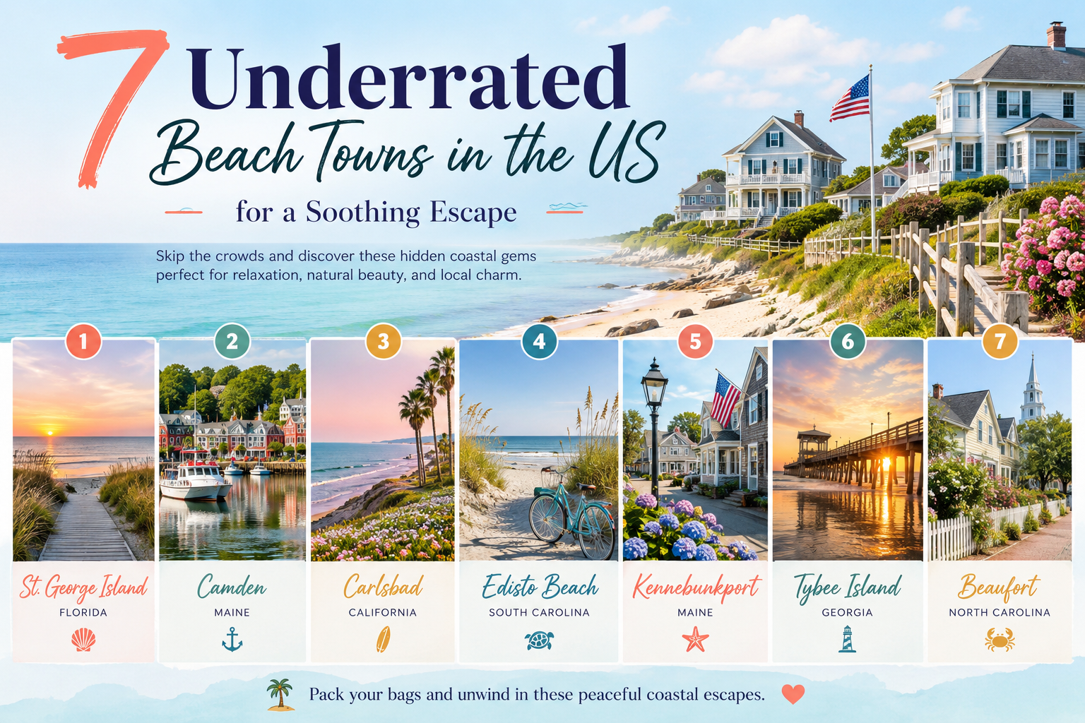 Underrated Beach Towns in the US